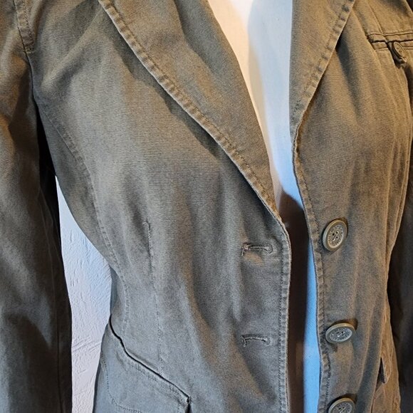 New York & Company Green Jean Blazer - Picture 5 of 6